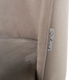 Richmond Interiors Alicia Chair in Khaki Velvet