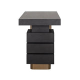 Richmond Interiors Connar 5 Drawer Desk in Charcoal