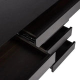 Richmond Interiors Connar 5 Drawer Desk in Charcoal