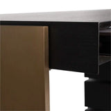 Richmond Interiors Connar 5 Drawer Desk in Charcoal