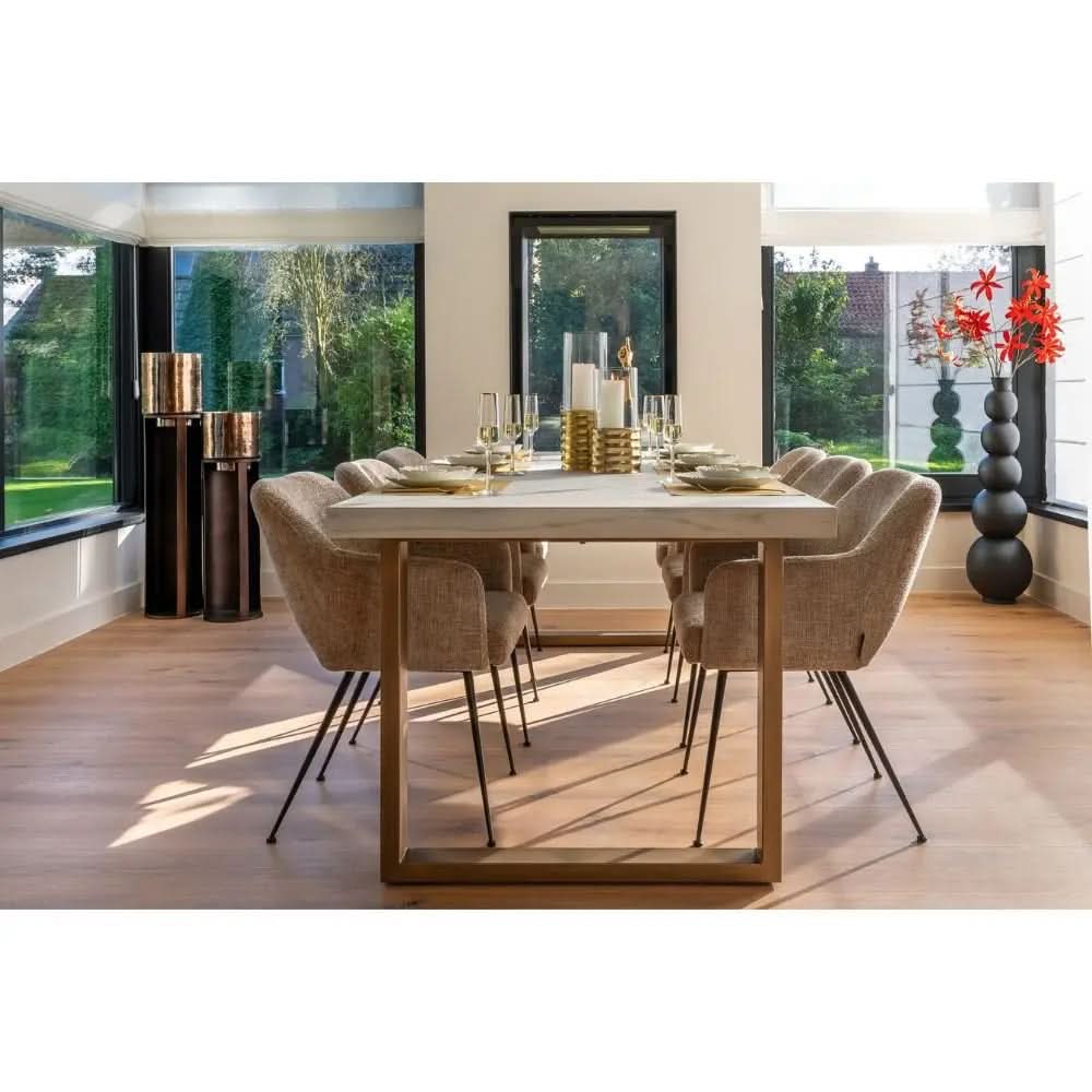 Richmond Interiors Jenthe Chair in Desert Renegade – Wingback Dining Accent Chair