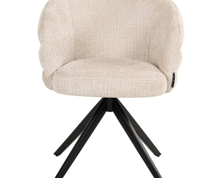 Richmond Interiors Serenity Niagara Beige Chenille Swivel Chair