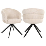 Richmond Interiors Serenity Niagara Beige Chenille Swivel Chair