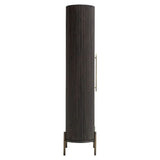 Richmond Interiors Luxor 1 Door Cabinet – Brown & Brass