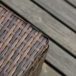 8 Seater Rattan Outdoor Garden Furniture Set With Gas Fire Pit Table-Esme Furnishings