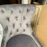 Louis Grey Marble 180CM Dining Table + Grey Lion Chairs, Bench Option-Esme Furnishings