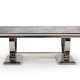 Arianna Grey Marble Coffee Table-Esme Furnishings