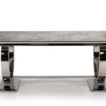 Arianna 180cm Grey Marble Dining Table-Esme Furnishings