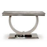 Arianna 120cm Grey Marble Console Table-Esme Furnishings