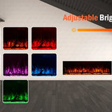80 Inch HD 2024 Panoramic Slim Line Glass Front Borderless UHD Electric Fire HD+ 3D Effect