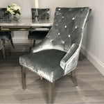 Arianna 180cm Grey Marble Dining Table + Belle Velvet Dining Chairs + Bench-Esme Furnishings
