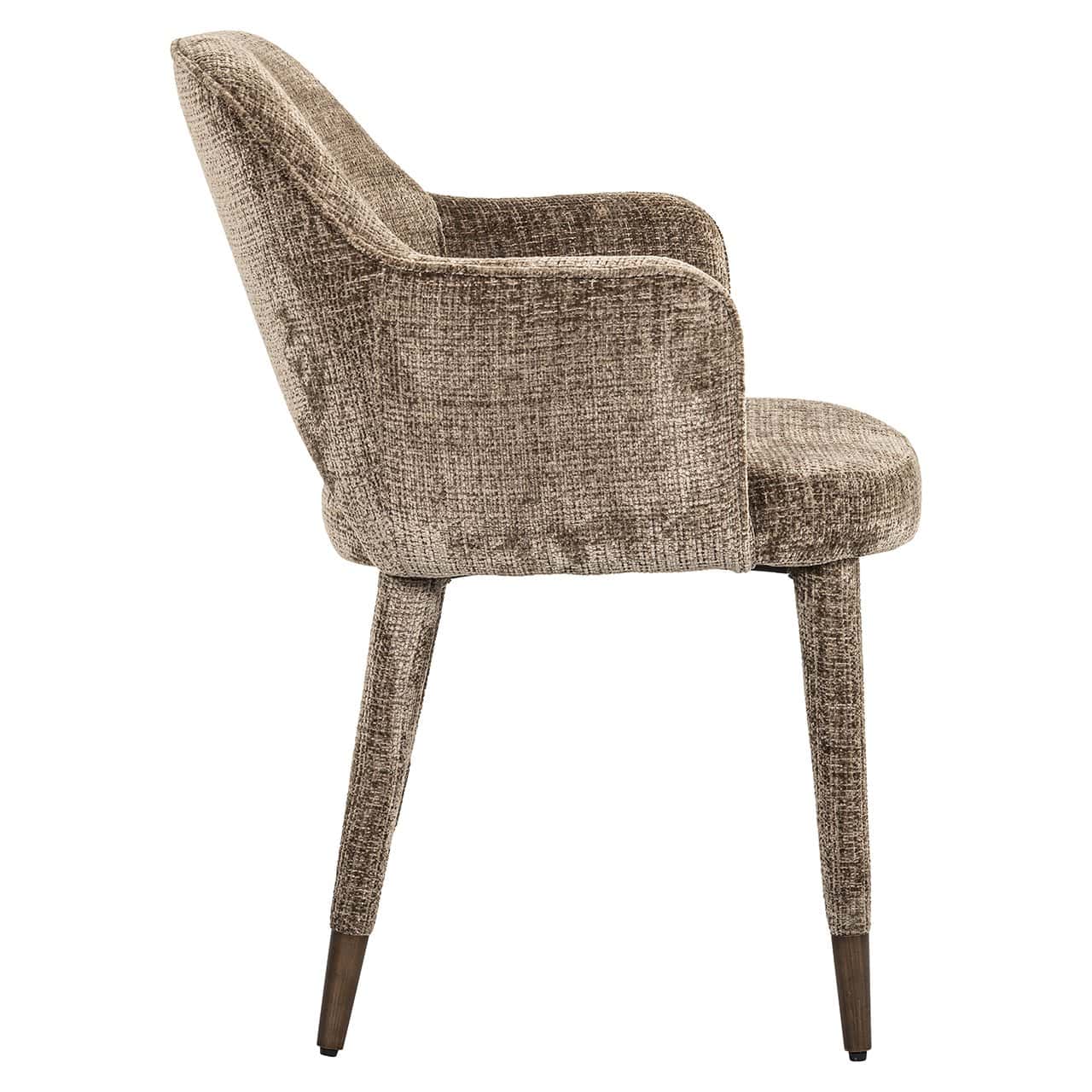 Richmond Interiors Donnatella Stone Chenille Dining Chair