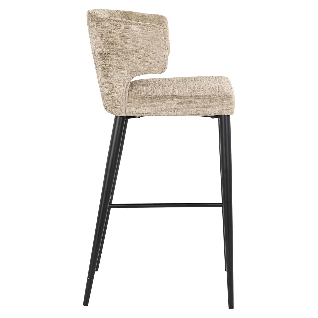Richmond Interiors Taylor Desert Taupe Chenille Bar Stool