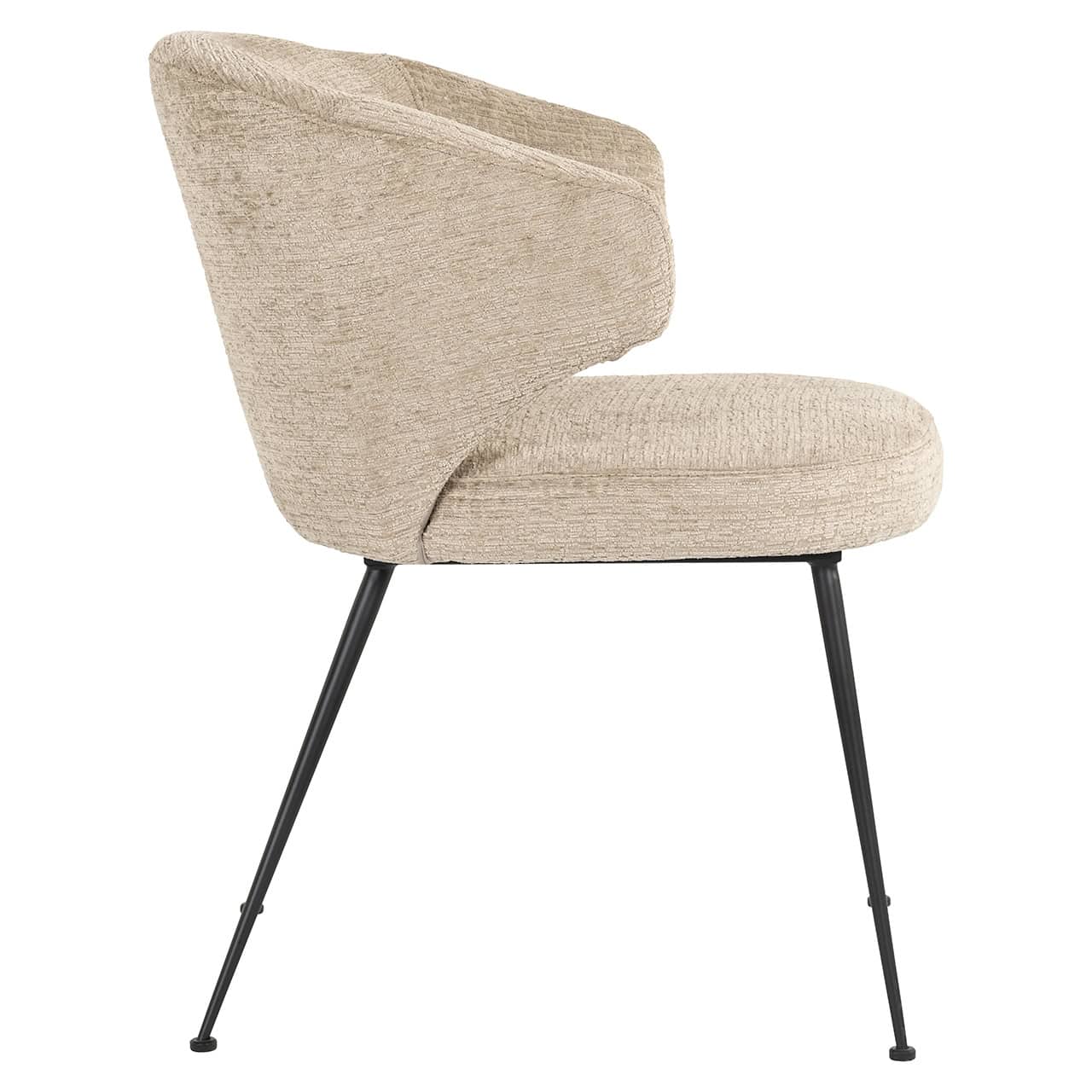 Richmond Interiors Chair Xandra Desert Taupe Chenille Dining Table