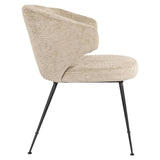 Richmond Interiors Chair Xandra Desert Taupe Chenille Dining Table