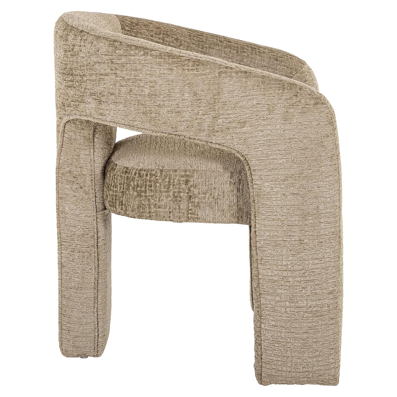 Richmond Interiors Belle Desert Taupe Chenille Dining Chair