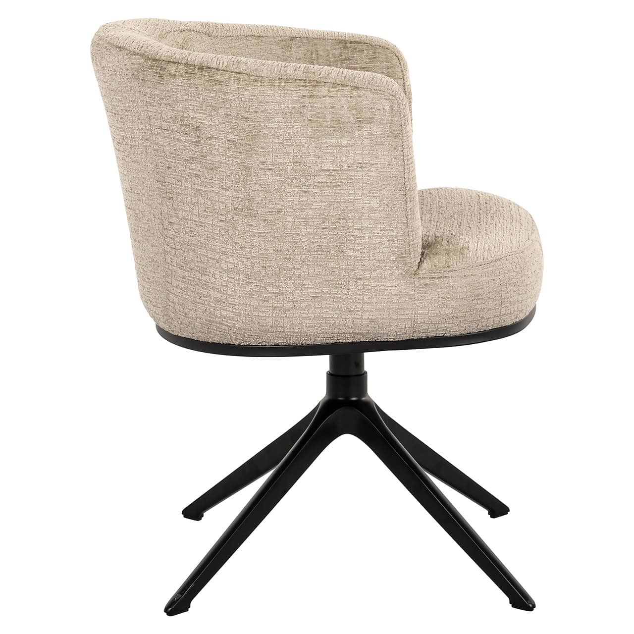 Richmond Interiors Cheyenne Desert Taupe Chenille Swivel Chair