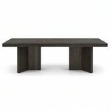 Berkeley Designs Sorrento Modern Design 10-Seater Dining Table in Textured Dark Oak Veneer