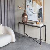 Libra Interiors Stella Square Glass Console Table