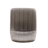 Teora Grey Velvet Dining Chairs With Black Metal Base - Pairs -