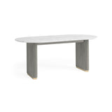 Bella Oval Dining Table - Marble Top