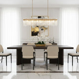 Berkeley Designs Sorrento Textured Dark Oak Dining Table With Chairs