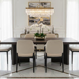 Berkeley Designs Sorrento Textured Dark Oak Dining Table With Chairs