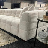 The Bubble Tribeca Ivory White Boucle 3 Seater Premium Sofa Boucle Fabric